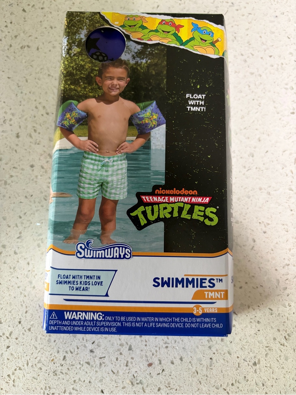 SwimWays TMNT Green & Blue Swimmies Kids Arm Floaties